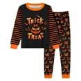 thumbnail image 2 of LIIPEE Boys Girls Halloween Graphic Pajamas Long Sleeve Tees And Pants Pajama Sets Kids Fall Sleepwear 2-10 Years, 2 of 5