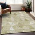 thumbnail image 6 of Addison Rugs Mayfield Washable Transitional Geometric Khaki Rectangle Rug, 9' x 12', 6 of 6