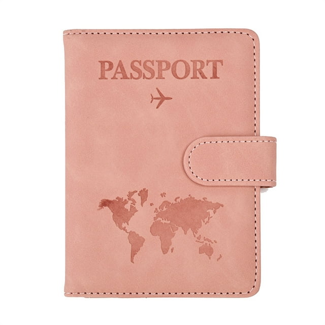 Passport Cover Case Holder Women Men PU Wallet Travel Passport Holder