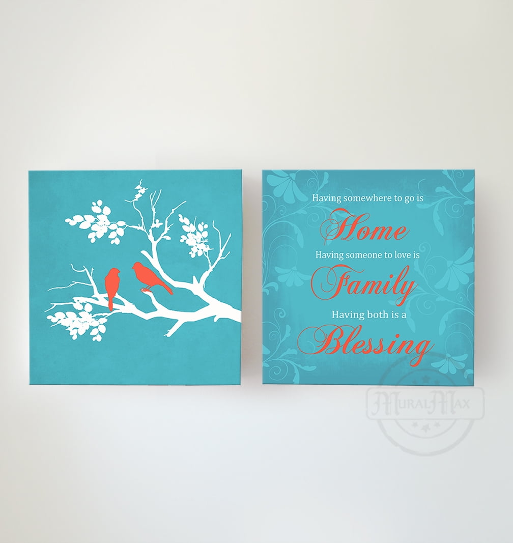 Home Family Blessing Framed Canvas