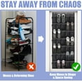thumbnail image 5 of Wintrade Over the Door Shoe Organizers, with 35 Large Thickened Mesh Pockets & 4 Metal Hooks, 2 Pack Hanging Shoes Storage Rack for Closet Entryway Bedroom Bathroom, 5 of 5