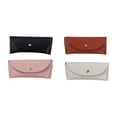 thumbnail image 3 of PU Leather Button Sunglasses Case Portable Soft Glasses Boxs Waterproof Glasses Protective Cover Eyewear Storage Bag, 3 of 4