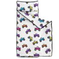 thumbnail image 2 of Monster Cartoon Truck White Pattern Teens Toddler Nap Mat with Pillow, Sleeping Mat Bag for Preschool Daycare 51"x22", 2 of 6