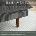 thumbnail image 6 of NYBOPAVIS 69" Futon Convertible Sofa Bed, Corduroy Loveseat Sofa Couch for Small Space Gray, 6 of 11