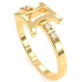 thumbnail image 5 of Gemini Zodiac Sign Diamond Ring In Solid 14k Yellow Gold, 5 of 6