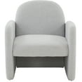 thumbnail image 4 of SAFAVIEH Couture Patsy Modern Felt Solid Accent Chair, Light Grey, 4 of 7