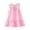 Pink, variant on Pounoo New Girls Dresses 10-12 Cute Solid Sleeveless Toddler Girls' Dresses Round Neck Knee Length Dress Bowknot Quick Drying Dresses For Kids Girls