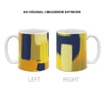 thumbnail image 2 of MUGBREW 11 Oz Ceramic Tea Cup Coffee Mug, Abstract Blue Yellow Dry Brush Painting, 2 of 7