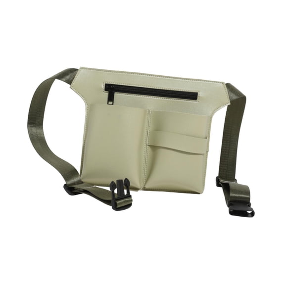 Riñonera de peluquería, delantal de media cintura, bolso de cosmetología, delantal de barbero hipster Verde