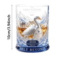 thumbnail image 3 of Grey Goose Glasses Cut Glasses 30th Anniversary 1996-2026 Unique Vod.ka Glass for Home Bar Display, Father's Day Gift, 3 of 7