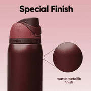 Owala Freesip 32oz Insulated Stainless Steel Water Bottle - Black Cherry
