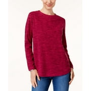 Karen Scott Women's Marled Sweatshirt Purple Size Petite Medium