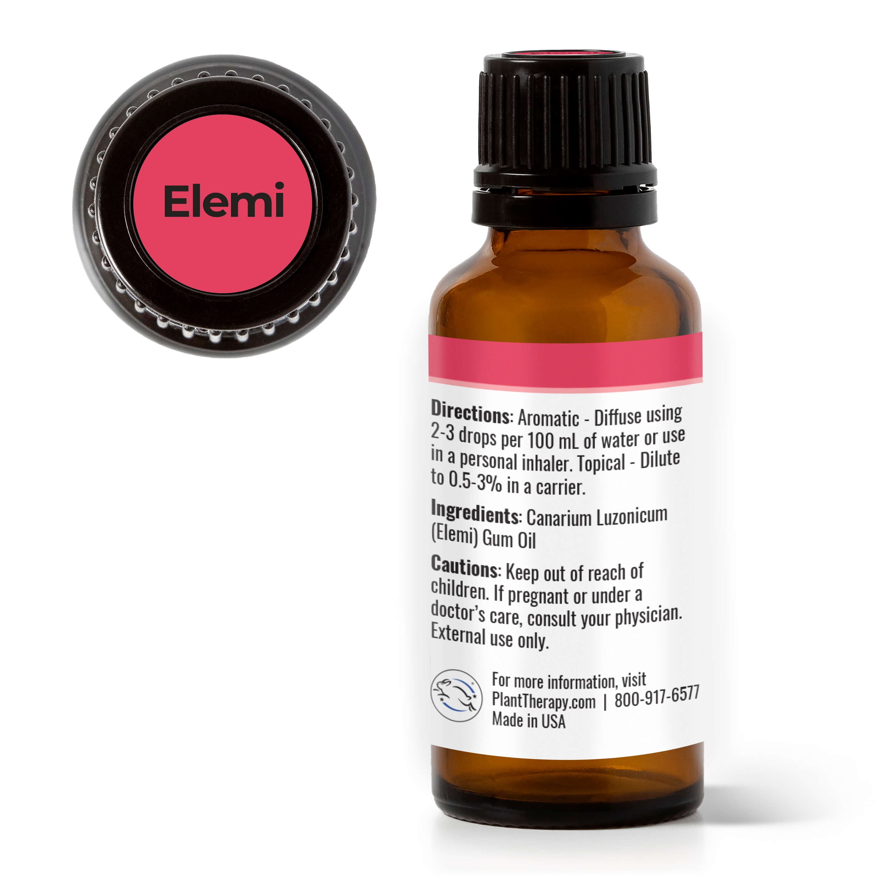 Plant Therapy Elemi Essential Oil 30 mL (1 oz) 100% Pure, Undiluted, Therapeutic Grade