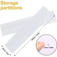 thumbnail image 2 of 100 PCS Premium DIY Drawer Dividers, White, Adjustable Drawer Organizers for Perfectly Organized Drawers, Tidying Makeup, Clothes, Underwear, Cutlery, Kitchen, Bathroom, Bedroom, Office, 2 of 7