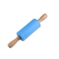 thumbnail image 2 of 2 Pcs Small Rolling Pin Kids 9 Inch Mini Rolling Pin Silicone Wooden Cooking Pins Baking 5 Colors Non Stick Kids with Wooden Handle for Kitchen Dough Cookie Pastry Fondant Cake, 2 of 2