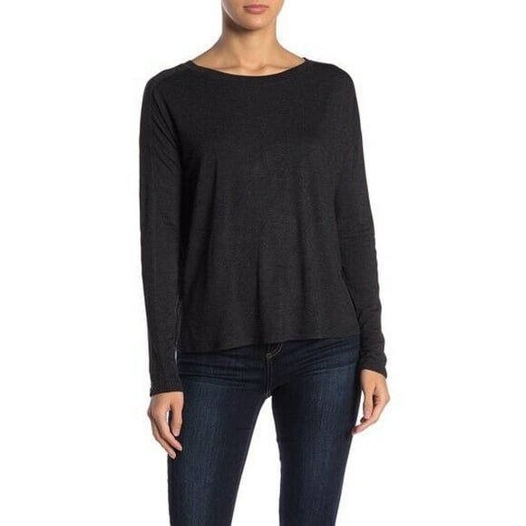 Haut à Manches Longues en Coton sur le Corps NORDSTROM Récupération du Sommeil Noir Marbré Taille TP
