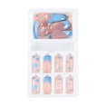 thumbnail image 2 of Offres jusqu'à 70 % de Rabais Ongles Longue Tenue French Ongles Pointus Fleur Patch d'Ongle Portable, 2 of 2