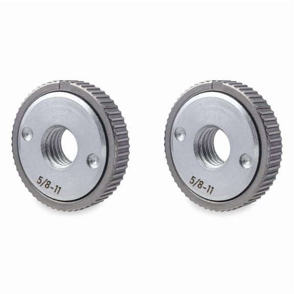 2pcs 5/8 Inch-11 Grinder Nut,Quick Release Angle Grinder Flange Nut Grinder Locking Nut for Angle Grinder,2 x Grinder Nut,As Shown