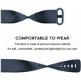 thumbnail image 4 of MYKOMI Replacement Bands Compatible with Fitbit Charge 4 / Fitbit Charge 3 Bands for Women Men, Silicone Fitness Sport Wristbands for Women Men Small Large (2 Pack), 4 of 9