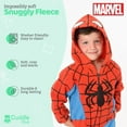 thumbnail image 2 of Cuddle Club One Piece Romper Hooded Fleece Onesie Jumper for Baby, Spiderman 2T, 2 of 6