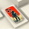 thumbnail image 4 of "Mejora el estilo de tu iPhone con esta divertida y protectora funda para teléfono plateada de color mate de doble capa", 4 of 4