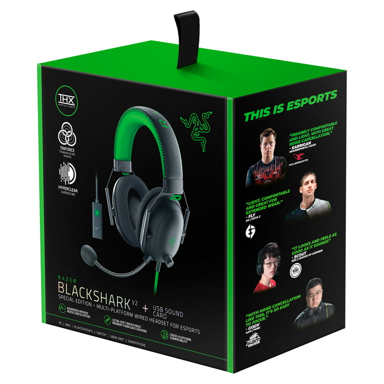Razer BlackShark V2 SE Wired Gaming Headset for PC, PS4, PS5, Xbox One,  Xbox Series X|S, Nintendo Switch, Black