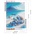 thumbnail image 2 of Pintura de diamante 5D DIY Taladro redondo completo Fantasía Estrella de mar Flotador Decoración para el hogar, 2 of 9