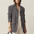 thumbnail image 4 of hlysgo Womens Old Money Aesthetic Jacket Winter Suede Y2K Outerwear Faux Leather Jackets Fall Fashion 2026 Trendy Coats with Pockets Gray,2xL, 4 of 6