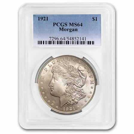 1921 Morgan Dollar MS-64 PCGS