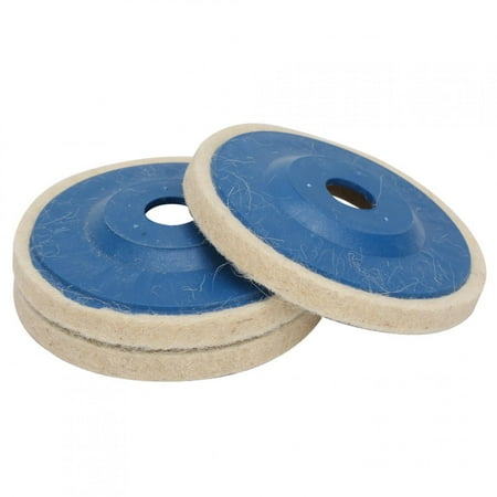 

2024 Popular Practical Angled Wool Wheel 4 Inch Wool Polishing Wheel Felt Disc Polishing 3 Pcs