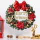 thumbnail image 5 of Fiudx Ofertas relámpago del día, solo en línea Pegatinas de pared con corona de flores doradas y rojas y mariposas navideñas, 5 of 5
