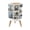 Color 4, variant on Small Trash Can with Lid Vintage Donkey Mountainous Sketch 1.8 Gallon Dog Proof Trash Can Round Garbage Can Waste Bin Wastebasket for Bathroom Bedroom Living Room