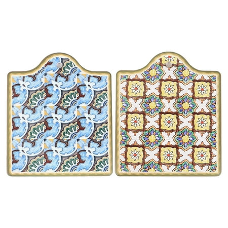 

Hemoton 2Pcs Practical Ceramic Pot Mats Insulated Anti-skidding Pads Home Use Coasters