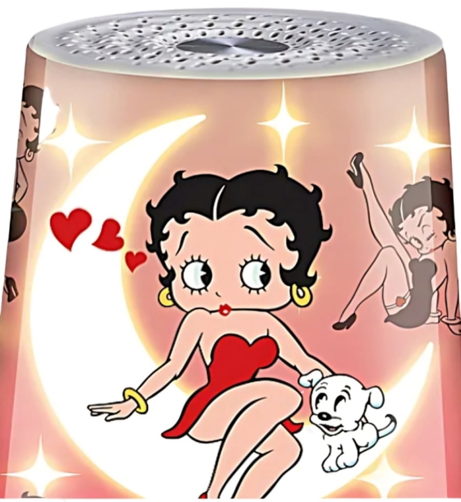 The Bradford Exchange Betty Boop Sweet Dreams Sleep Sound Machine with Nightlight 24 Soothing Sounds 6 LED Color Adjustable Timer Officially Perfect Wellness Gift 6-inches