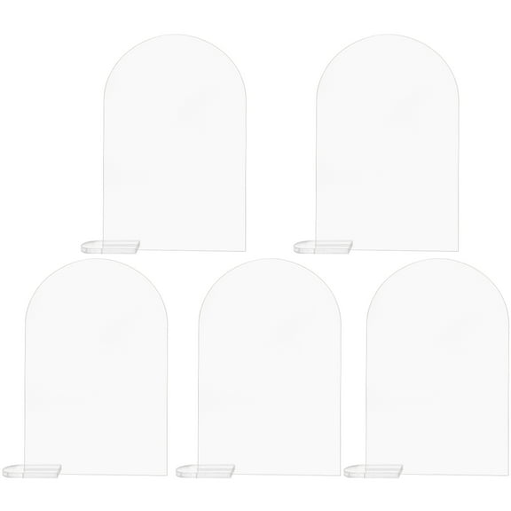 5 Sets of Clear Acrylic Place Cards and Table Numbers with Holders for Weddings