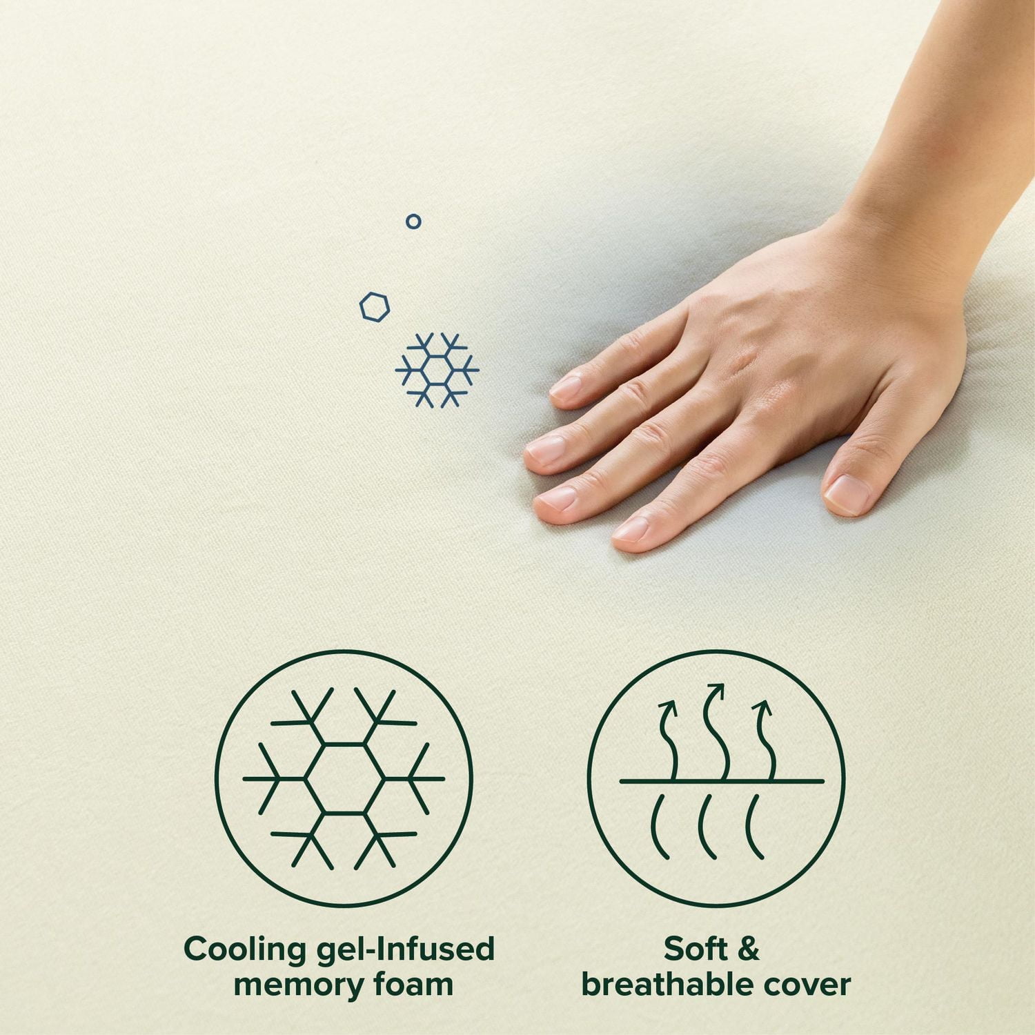 Zinus 10 inch Gel Airflow Memory Foam Mattress, Queen, Queen