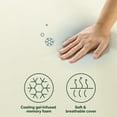 thumbnail image 3 of Zinus Gel Airflow Queen 10 Inch Cooling Gel Memory Foam Mattress in a Box, Medium Feel, Pressure Relief, CertiPUR-US Certified Foam, 3 of 8