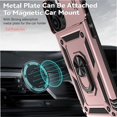 thumbnail image 5 of Estuche GANGXUN para iPhone 15 Pro, soporte giratorio 360°, estilo mecánico y magnético, 5 of 5