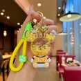 thumbnail image 1 of Llavero acrílico con forma de botella de arena que fluye con aceite de dibujos animados, llavero de coche, colgante, llavero, pequeños regalos, 1 of 1