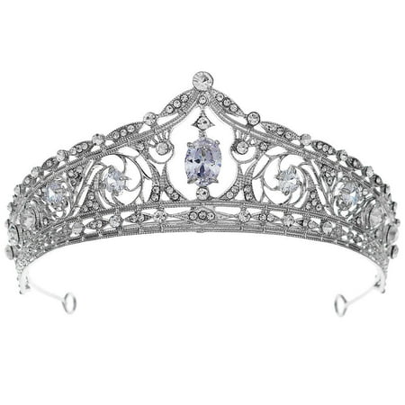 

Girls Decorative Tiara Bridal Rhinestone Crown Wedding Bride Tiara Headdress