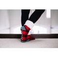 thumbnail image 5 of Pudus Brand Slipper Socks Red LumberJack Jill One Size All Amazingly Soft Socks, 5 of 8
