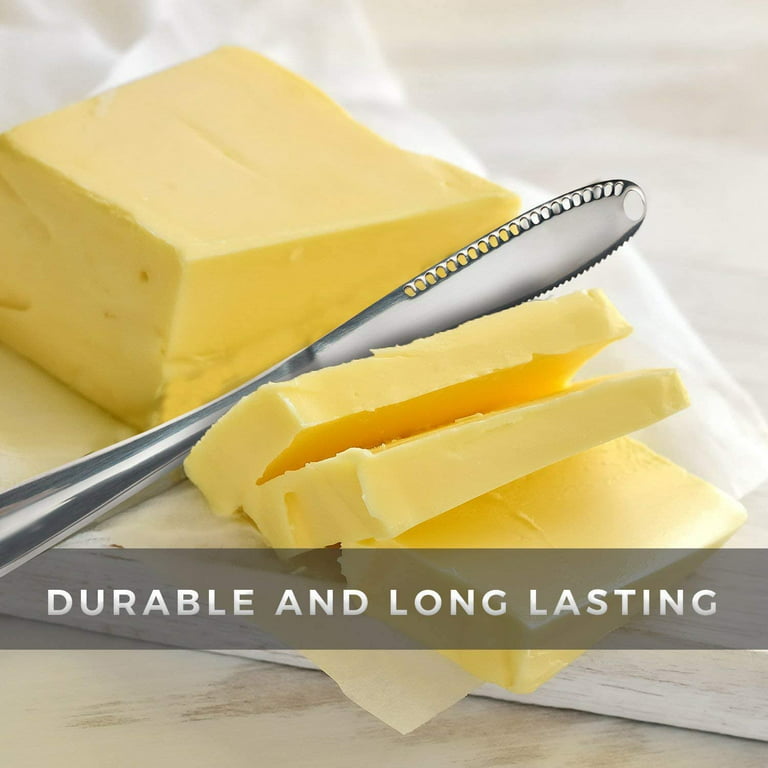 Butter Knife Stainless Steel Butter Spreader Knife,Multifunctional Butter Knife for Cold Butter,Kitchen Gadgets, Butter Grater, Butter Spreader and