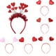 thumbnail image 4 of Diadema de moda de celebridades de Internet, diadema de seda con lentejuelas rojas para el día de San Valentín, sombrero de fiesta de cumpleaños, accesorios para el cabello, 4 of 6