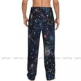 Men Sleep Bottoms Male Lounge Trousers Men's Space Starry Sky Pajama