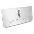 thumbnail image 2 of Lincoln 3D Metal Dual Logo Mirror Chrome Stainless Steel License Plate, 2 of 5