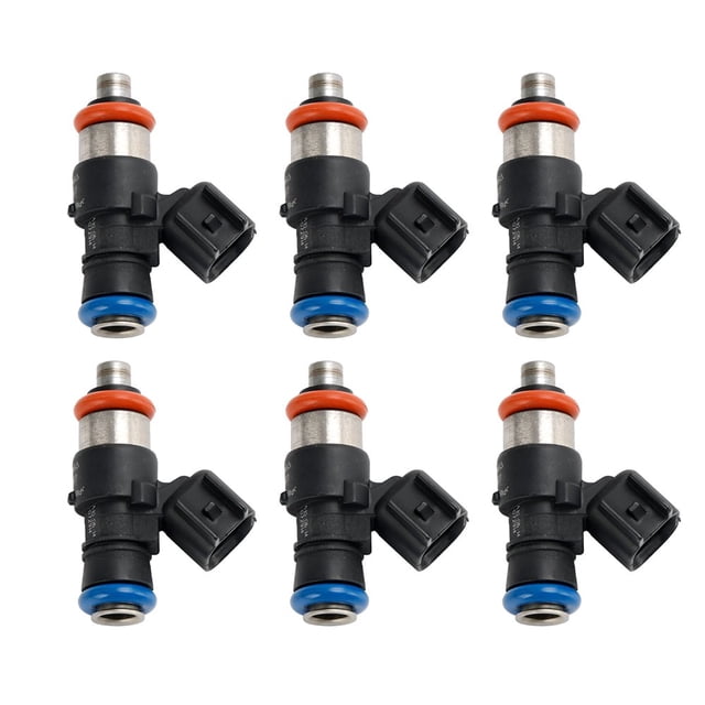 CUITING 6Pcs Engine Efficiency Accessories Part Fuel Injectors for Ford 2011-2017 3.5/3.7L Replacement 23250-74100 23209-74100