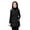 Black 2XL, variant on Women Winter Coat Padded Stand Collar Mid Length Sleeveless Windproof Jacket Slim Fit Keep Warm Elastic Waist Zipper Closure Waistcoat