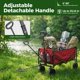 thumbnail image 5 of Carro utilitario plegable DUMOS 150 kg rojo, 5 of 7