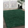 thumbnail image 3 of Ahgly Company Machine Washable Indoor Round Abstract Dark Forest Green Area Rugs, 5' Round, 3 of 7