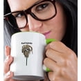 thumbnail image 2 of 3drose, Crazy Hair Mop with Googly Eyes, 11oz Two-tone Green Mug, 2 of 6